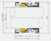 Торцевое уплотнение APG 104-16 car/cer/nbr