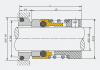 Торцевое уплотнение APG WB-12A sic/sic/nbr