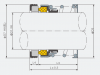 Торцевое уплотнение APG 108-12 car/cer/nbr