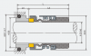 Торцевое уплотнение APG WA-15 sic/sic/nbr