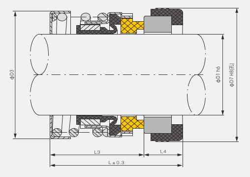 Торцевое уплотнение APG 560A-22 car/cer/nbr