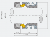 Торцевое уплотнение APG 166-1'' car/cer/nbr